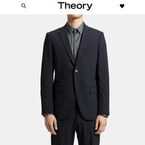 Theory Black Blazer Xylo NP Uomo Blazer Size 46 Regular W/Flaws